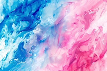 Abstract colorful unique background. Modern Art. Watercolor blended background, blue pink blended abstract cloud texture.