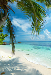 A Stunning View of White Sandy Beaches and Turquoise Waters - Tropical Paradise