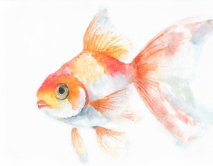 Fototapeta premium goldfish illustration
