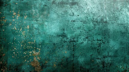 Obraz premium Grunge metal texture, sage teal background, texture 