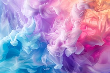 Obraz premium Natural luxury of abstract liquid art in spirit ink technique. Delicate and bright and dreamy . A mixture of colors that creates transparent waves. For posters, other printed matter