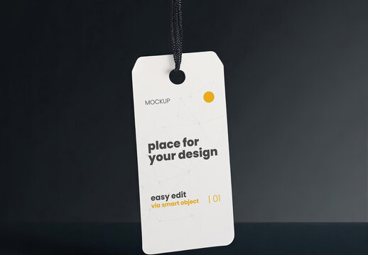 Tag Label Chord Mockup 02 Generative Ai