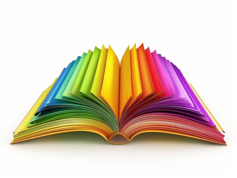 3D render ofA beautifully illustrated book cover celebrating the strength and diversity of the LGBTQ+ community.,photo realistic, high resolution photography, photographed in the style Photography