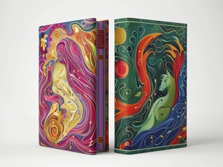 Art Nouveau of A beautifully illustrated book cover celebrating the strength and diversity of the LGBTQ+ community.,3D illustration