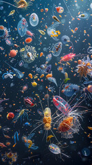 Marine Microcosm: Captivating Glimpse into the Colorful and Diverse World of Zooplankton