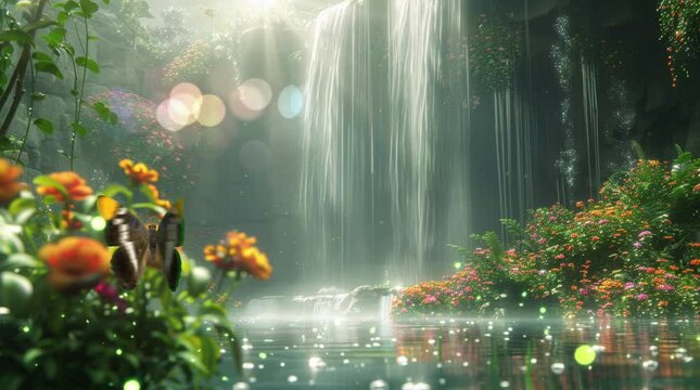 Zoo background in the morning