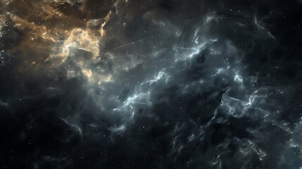 Mystical Cosmic Black Background with Starry Patterns and Deep Space Elements for Dreamy Sci-Fi Visuals