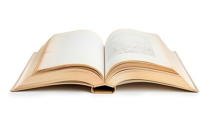 Fototapeta premium open book on white background : Generative AI