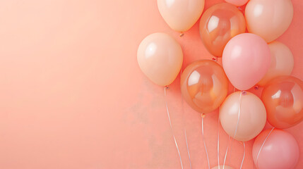 Festive balloons banner - Celebration design