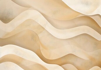 Abstract Beige Background with Old Paper Texture, Top View