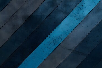 Abstract Blue and Black Background with Diagonal Stripes