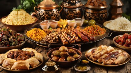 Obraz premium A selection of traditional Arabic 