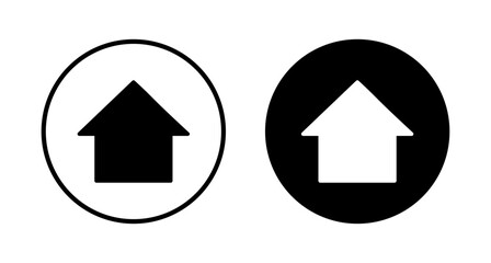 Home icon vector isolated on white background. House vector icon. Address