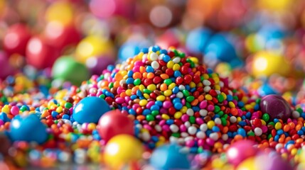 The concept of National Candy Day. Copy space area for text. Background, banner, template, events card.