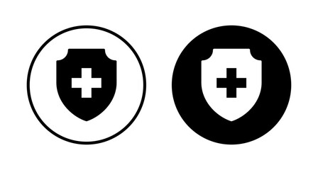 Health insurance icon vector isolated on white background. Insurance health document icon