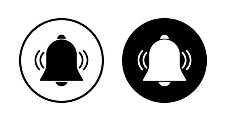 Bell Icon vector isolated on white background. Notification symbol. Bell vector icon