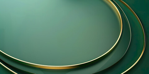 abstract background with round  golden frame