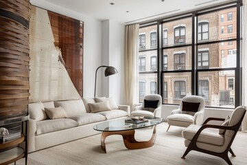 Modern comfortable living room,