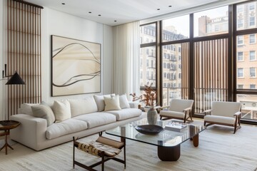 Modern comfortable living room,