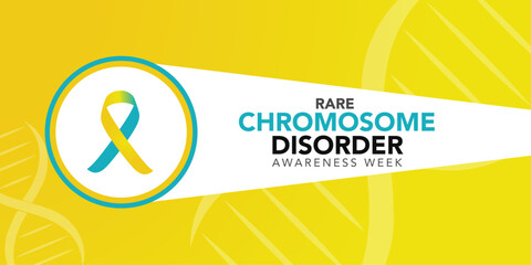 Rare chromosome disorder awareness day. in every June. Annual health awareness. background, banner, card, poster, template. Vector illustration.
