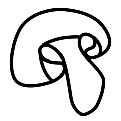 mushroom outline icon