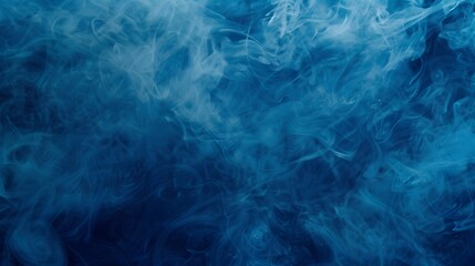 Fototapeta premium Abstract Blue Background with Smoke and Ice Texture, Top View