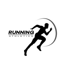 run logo vector template illustration design