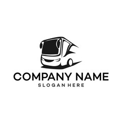 Obraz premium bus logo vector template illustration design