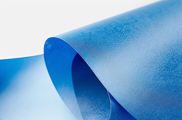 Blue Paper Abstract: Close-Up Minimalist Shot