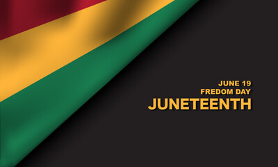 Juneteenth Freedom Day Background Design.