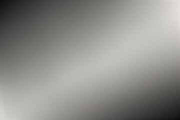 Superficie de plástico lisa de color gris mate con textura fina y viñeta en el lado derecho. Fondo texturizado exquisito, fondo suave en blanco	