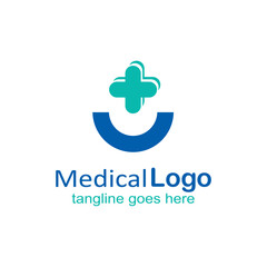 Obraz premium medical logo vector template illustration design