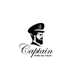 captain logo vector template illustration design