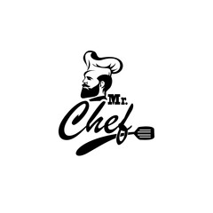 chef logo vector template illustration design