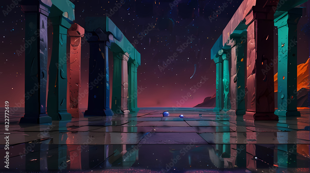 Wall mural abstract background inspired by the concept of parallel universe