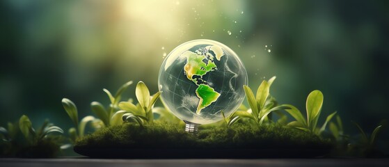 Sustainable education concept featuring knowledge about the environment and ecology, highlighting the importance of ecofriendly practices and green learning for a better future