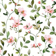 Tile seamless floral pattern 
