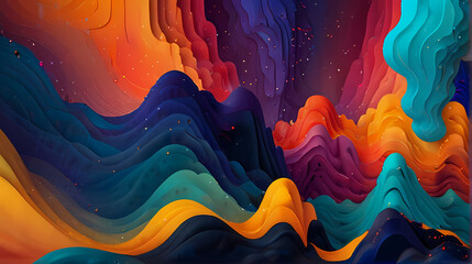 Fototapeta premium Background inspired by the concept of synesthesia