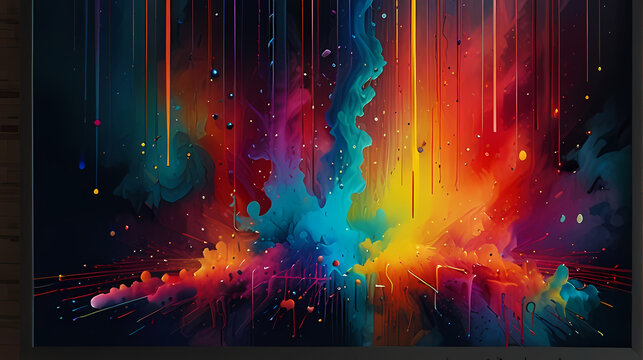 Background inspired by the concept of synesthesia