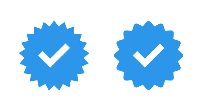 verified icon set. verification check mark. approved icon