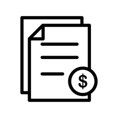 Invoice icon template