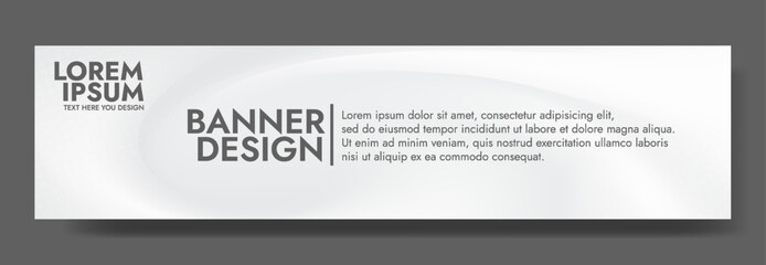 Gradient blurred banner in shades of white. Ideal for web banners, social media posts, or any design project that requires a calming backdrop