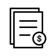 Invoice icon template