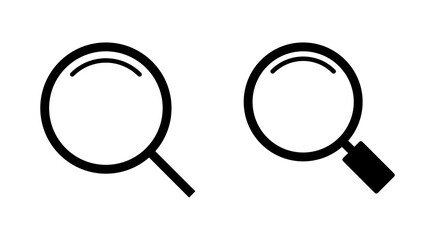 Search icon set. search magnifying glass icon