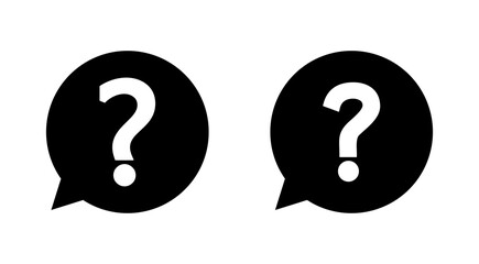 Question icon set. question mark icon vector.