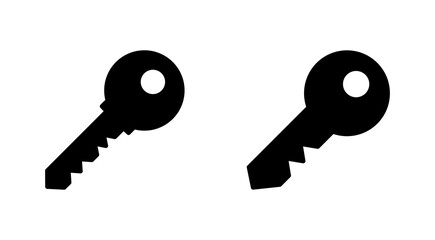 Key icon set. Key vector icon. Key symbol