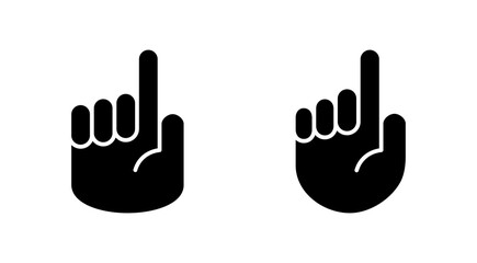 Hand icon set. hand vector icon, palm,click