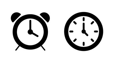 Clock icon set. Time icon vector. watch icon symbol