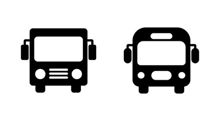 Bus icon set. bus vector icon