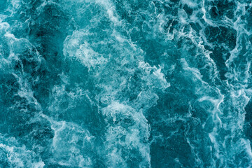 Background of water waves and gurgling sea water